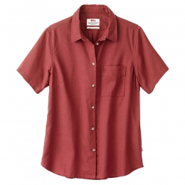 FjllrvenDamesblousevikTravelShirtSSWroodMaatXS