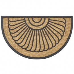 Beliani-KORYAK-Deurmat-NatuurlijkZwart-45x75cm-Polyester