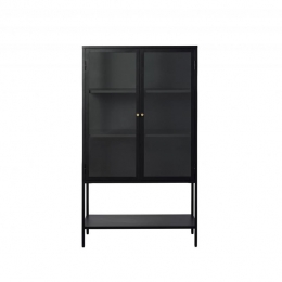 NordicHomeRagnarhoogstaandevitrinekast-160cm-zwart
