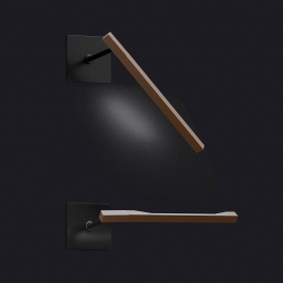 OluceIlo187LEDwandlampverstelbaarBronz