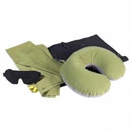 Cocoon-TravelsetUltralight-Kussenmaat11x10x8cmolijfgroen