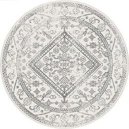 RondbuitenkleedNovazwartwit-Interieur05-200x200cm