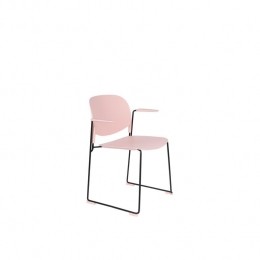 HousecraftStacksEetkamerstoelenarmleuningRoze-Setvan4