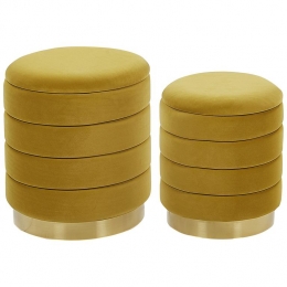 Beliani-GARLAND-Poef-Mosterdgeel-4033cm-Fluweel