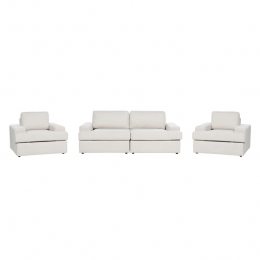 Beliani-ALLA-Bankenset5-zits-Lichtbeige-Polyester
