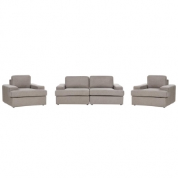 Beliani-ALLA-Bankenset5-zits-Taupe-Polyester