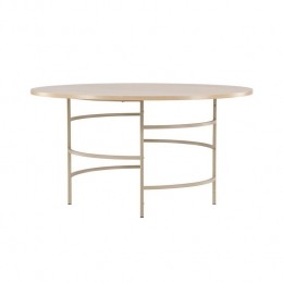 Svea-Zenorondeeettafel-140cm-beige