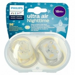 PhilipsAventFopspeen18mAirNightNeutraal2stuks