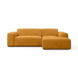 NADUVICollectionNinaHoekbankRechts-Velvet-Mosterdgeel