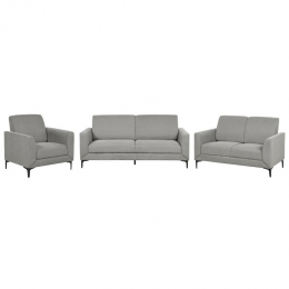 Beliani-FENES-Woonkamerset-Grijs-Polyester
