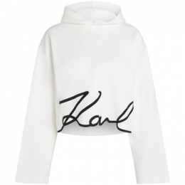 SweaterKarlLagerfeldKARLSIGNATUREHEMHOODIE