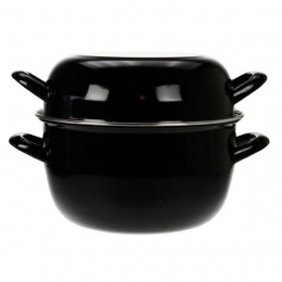 CosyTrendyMosselpan-Zwart-24cm5liter