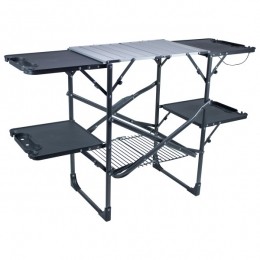 GCI-Slim-FoldCookStation-Campingkastenmaat53x132x82cmzwart