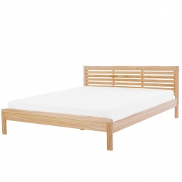 Beliani-CARNAC-Tweepersoonsbed-Lichthout-180x200cm-Rubberhout