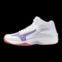 MizunoTHUNDERBLADEZMIDVolleybalschoenenWitVioletIndigoCamelliaRosDamesMaat405
