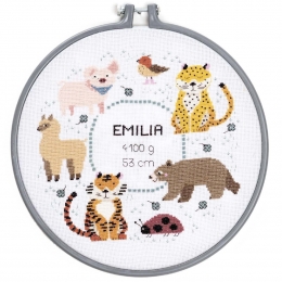 Borduurpakket-254cm-dieren