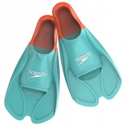 Speedo-BiofuseTrainingFin-Zwemvliezenmaat35-36arcticglassoranje