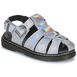 SandalenDrMartensCaarysJSilverLazerReflectiveMetallic