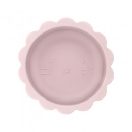 Dutsi-WelpjeSerie-SiliconenBabykommetje-LeeuwenOntwerp-350ml-Zachtroze