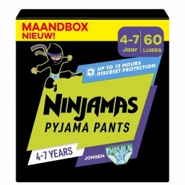 PampersNinjamas-PyjamaPantsNacht-Jongen-47jaar-Maandbox-60luierbroekjes