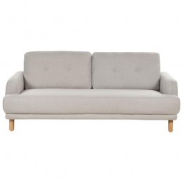Beliani-TUVE-Driezitsbank-Taupe-Polyester