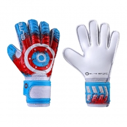 EliteSportStarsKeepershandschoenenKidsBlauwRoodZilver