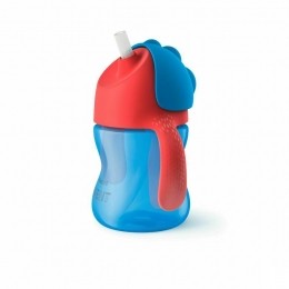 PhilipsAventDrinkbekerRietjeBoyBlauw200mlSCF79601