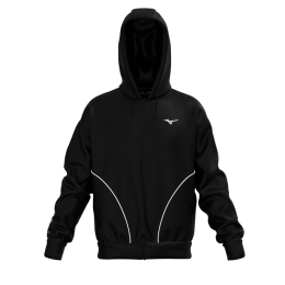 MizunoATHLETICSSWEATJACKETZwartHerenMaatL