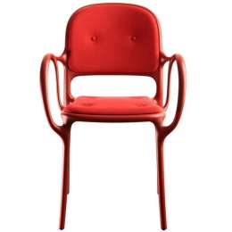 Milgestoffeerdestoelrood