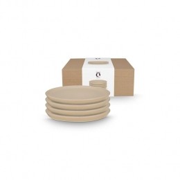 vtwonen-Ontbijtborden-Grijs-Keramiek-17cm-Serviessetvan4
