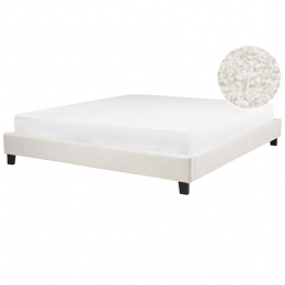 Beliani-ROANNE-Tweepersoonsbed-Lichtbeige-180x200cm-Boucl