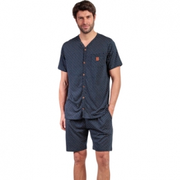 PyjamasnachthemdenAdmasPyjamashortmetslipemouwenLeather