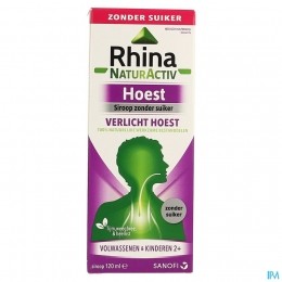 RhinaNaturActivZonderSuikerHoestsiroop120ml