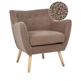 Beliani-DRAMMEN-Chesterfieldfauteuil-Bruin-Boucl