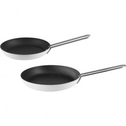EvaSoloKoekenpannenset-24cm28cm-RVS-WhiteLine