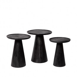 AtmoozUltimoBijzettafelSetvan3-464136cm-ZwartMangohout
