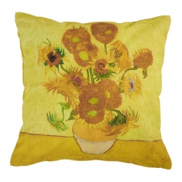 BeddinghousexVanGoghMuseumSunflowerSierkussen45x45cm-Geel