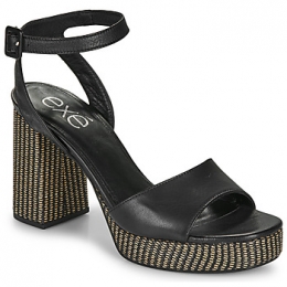 SandalenExShoes691-ANCONA-LEATHER-BLACK