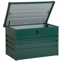 Beliani-CEBROSAS-Kussenbox-Groen-Staal