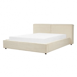 Beliani-LINARDS-Bed-Beige-160x200cm-Corduroy