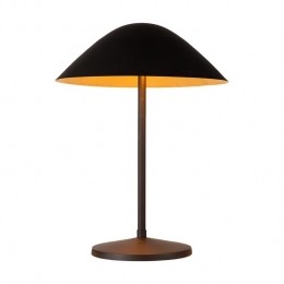 AtmoozElan-Tafellamp-ZwartGoud-2Lichtpunten-Paddestoelvormig-34x34x45cm