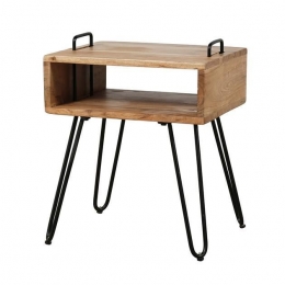 Hoyz-NachtkastjeQuadro-Bruin-Bijzettafel-40x34x48