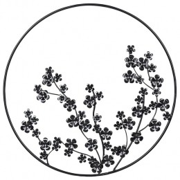 Beliani-STRONTIUM-Wanddecoratie-Zwart-Metaal