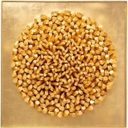 WanddecoratieXLMikadogoud120x120cmKareDesign