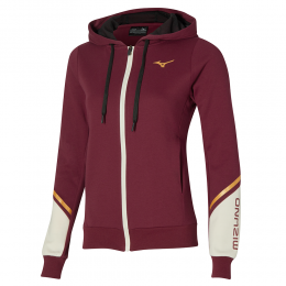 MizunoAthleticsSweatJacketCabernetDamesMaatXS