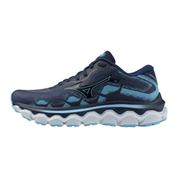 MizunoWAVEHORIZON7HardloopschoenenPageantbluemercurybluepleinairDamesMaat385