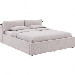 GoossensBedframeMistyStorage-160x200-Stofgemeleerdgrof