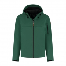 TravelinaposMen-softshelljacket-DarkGroen-MaatXXL
