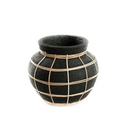 TheBellyVase-BlackNatural-S