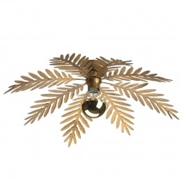 YlumenPlafondlampPalm8bladen65cmgoudbruin